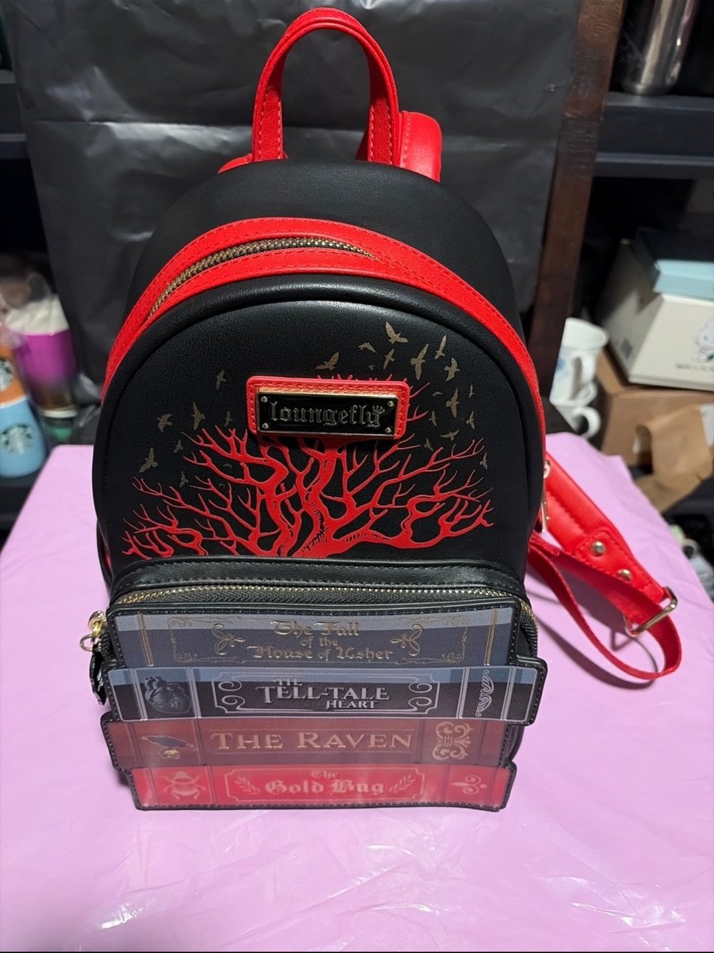 Loungefly Edgar Allen Poe horror backpack
